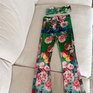 Monsoon Green Floral Swimwear